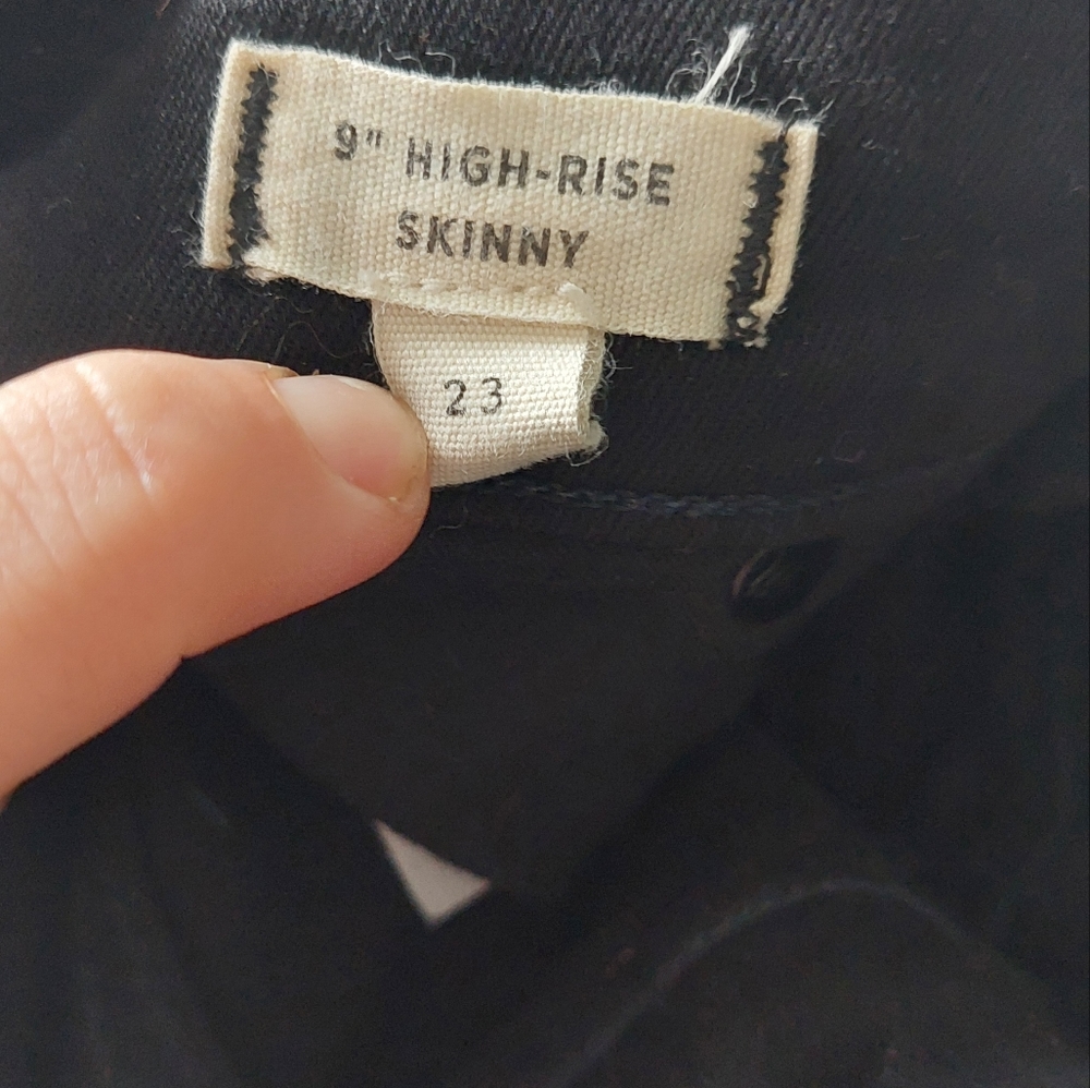 Madewell black skinny jeans